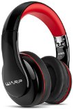 Sentey Warp LS-4420 High Definition Stereo Foldable Headphones with Noise Isolation Ear Cups for Apple Samsung Headphones 35mm Connector 40mm Drivers 20Hz-20KHz Frequency BlackRed