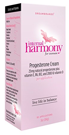 Dream Brands Internal Harmony Progesterone Cream, 3 Ounce