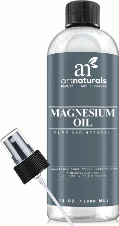 Art Naturals Magnesium Oil 355ml - Best Natural Deodorant - Reduces Migraines  Sore Muscle and Joint Relief