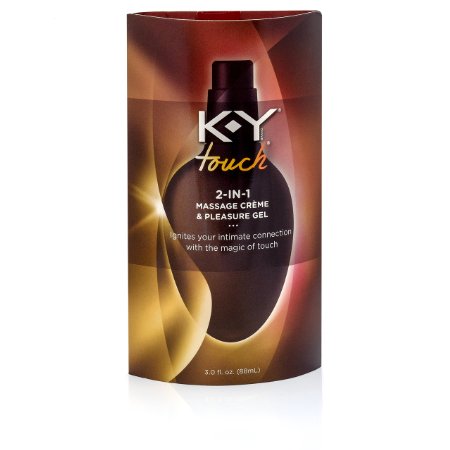 K-Y Touch 2-in-1 Massage Creme and Pleasure Gel 3 Ounce