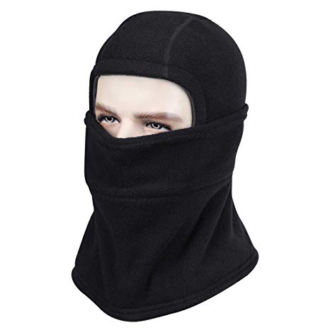 Cevapro Winter Balaclava, -30℉Windproof Ski Mask Winter Face Mask for Cold Weather Heavyweight Fleece Neck Hood with Warm Fleece Face Cover for Skiing Snowboard Cycling Men Women