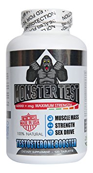 Angry Supplements Monster Test, 120 Count