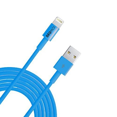 SEGMOI(TM) 10 Feet 3M Extra Long Extened Lightning 8 Pin to USB Data Sync Charging Cable Charger Cord Wire for iPhone 5 5s 5c 6 6Plus iPod Touch Nano 7th Gen iPad Mini 4 5 Air Blue