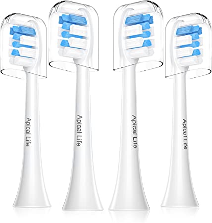 Toothbrush Replacement Heads for Philips Sonicare, TPDSWAVE Soft Refill Electric Brush Head C1 C2 C3 G2 W2 G3 W3 A3, 4100 5100 6100 SoftCare HealthyWhite, 4 Pack