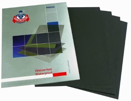 Wet and Dry Sandpaper 5000grit 5 sheets 230 x 280mm Waterproof Paper Highest Quality STARCKE MATADOR