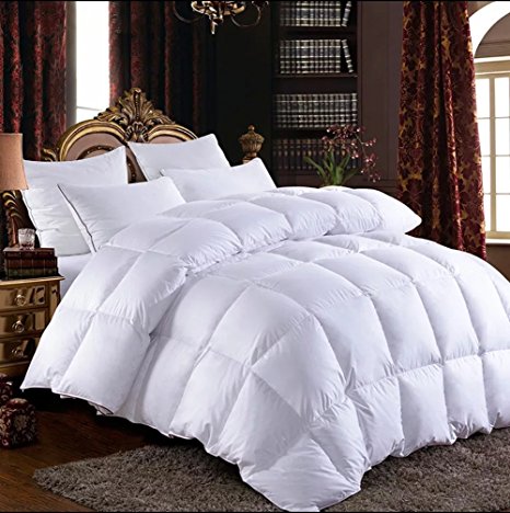 Shi Shang King Size Pure Goose Down Comforter Duvet Quilt with 1800TC Egyptian Cotton Cover
