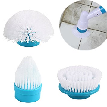 Tub and Tile Scrubber Replacement Head- VANDORA Cordless Power Spin Scrubber Head for Bathroom, Floor, Wall, Floor, Scrub Brush Scrubber- 3 Waterproof Rotating Head