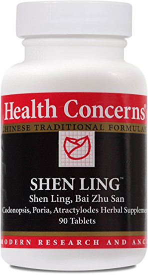 Health Concerns - Shen Ling - Shen Ling, Bai Zhu San Codonopsis, Poria, Atractylodes Herbal Supplement - 90 Tablets