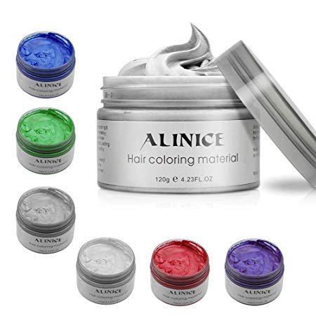 ALINICE new style 120g Hair Wax Men and Women Professional Hair Pomades, Long-lasting Moisturizing Modelling Hair Styling Fluffy Matte Hair Mud Gel Cream (White)