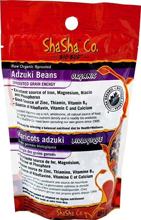 Shasha Co Organic Sprouted Adzuki Beans-Bio Buds