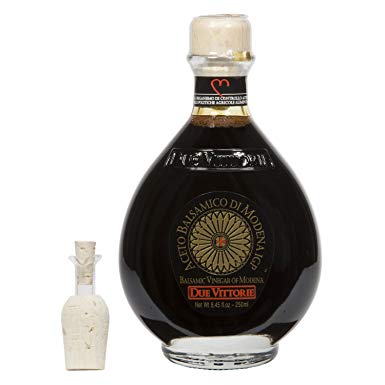 Due Vittorie Oro Gold Balsamic Vinegar of Modena. Highest score from The Consortium of Modena With Cork Pourer - 250ml