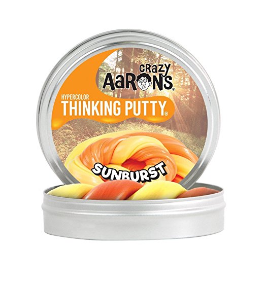 Crazy Aaron's Thinking Putty, 3.2 Ounce, Hypercolor Sunburst