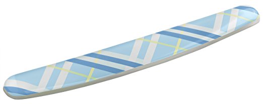 3M Gel Wrist Rest for Keyboards, Soothing Gel Comfort with Durable, Easy to Clean Cover, 18", Fun Plaid Design (WR308-PL)