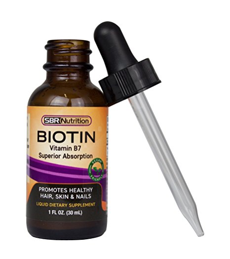 MAX ABSORPTION, Biotin Liquid Drops, 5000mcg of Biotin Per Serving, 60 servings, No Artificial Preservatives, Vegan Friendly, Supports Healthy Hair, Strengthens Nails and Improves Skin Health
