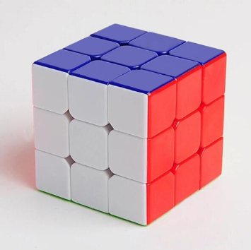 Amsam 3x3 Stickerless Speed Cube, Durable with Vivid Color, Smooth cornering Brain Teasers Puzzle Cube