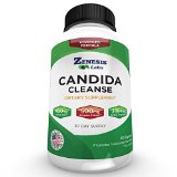 Candida Cleanse Detox Caprylic Acid Supplement - 60 Capsules - For Yeast Infections - With Oregano Extract Probiotics Enzymes and Other Extracts - 30 Day Supply
