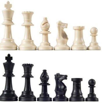Staunton Tournament Chess Pieces Triple Weighted with 375 King and 2 extra Queens