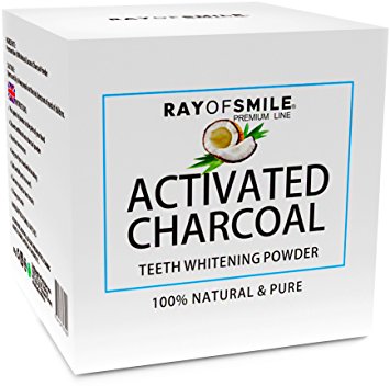 Activated Charcoal 100% Natural Teeth Whitening Powder by RAY OF SMILE®