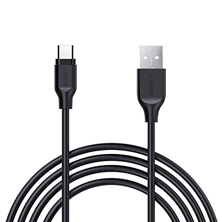 AUKEY USB C Type Cable to USB A 6.6ft / 2m Transfer & Charging USB Type C Cable for Samsung Note 8 / S8  / S8 , Nexus 6P / 5X , Google Pixel , LG G5 / V20 , HTC 10 and Other USB C Devices - Black