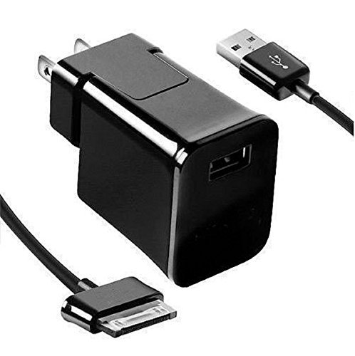 High Quality Travel Charger and Cable for Samsung Galaxy 7 8.9 10.1 inch Tab 2 Tablet, Home Wall Charger   USB Cable, BLACK
