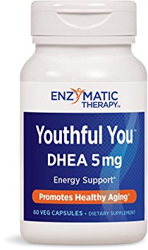 Enzymatic Therapy Youthful You Dhea Vegetarian Capsules, 60 Count