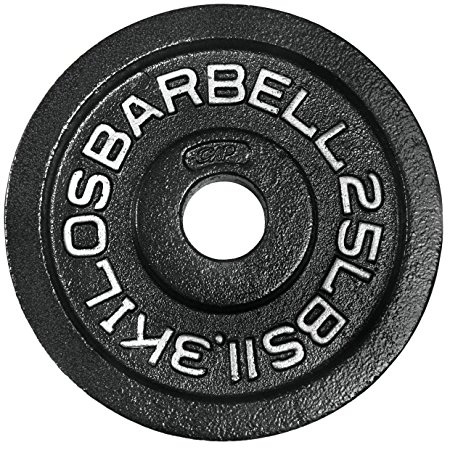 CAP Barbell Black Olympic Weight Plate