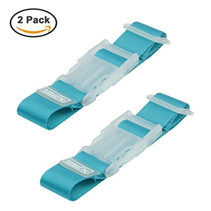 Add-A-Bag Luggage Strap, LC-dolida Luggage Straps Suitcase Belt Bag Strap Travel Accessories (2 Pack)