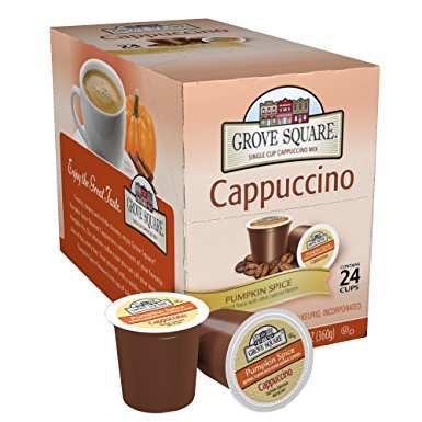 Grove Square Cappuccino, Pumpkin Spice, 24 Single Serve Cups
