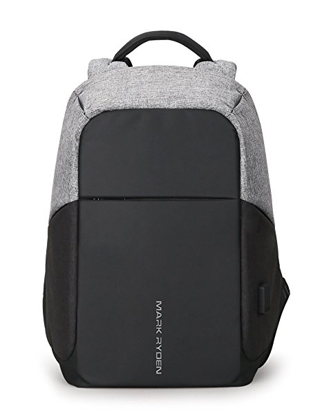 Markryden Anti-theft Laptop Backpack Business Bags with USB Charging Port School Travel Pack Fits Under 15.6 Inch Laptop(Contrast Color 2.1)