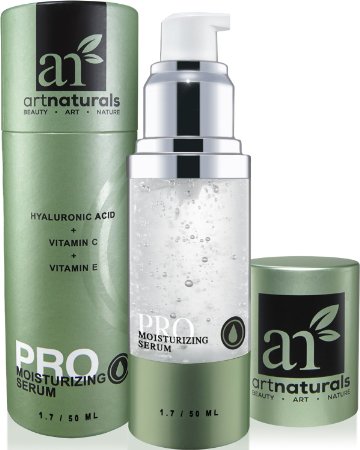 ArtNaturals Hyaluronic Acid Serum 50ml-BEST Anti Aging Skin Care Product for Face Clinical Strength With Vitamin C Serum Vitamin E and Green Tea -Reduces Wrinkles and More - For Youthful and Radiant Skin