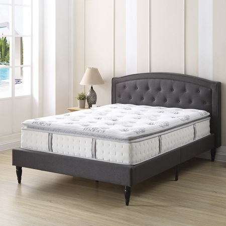 Modern Sleep Mercer Pillow-Top Cool Gel Memory Foam and Innerspring Hybrid 12-Inch Mattress, Multiple Sizes