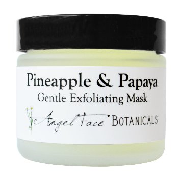 Pineapple and Papaya Organic Gentle Exfoliating Enzyme Facial Mask with Chamomile and Comfrey for All Skin Types 23 oz
