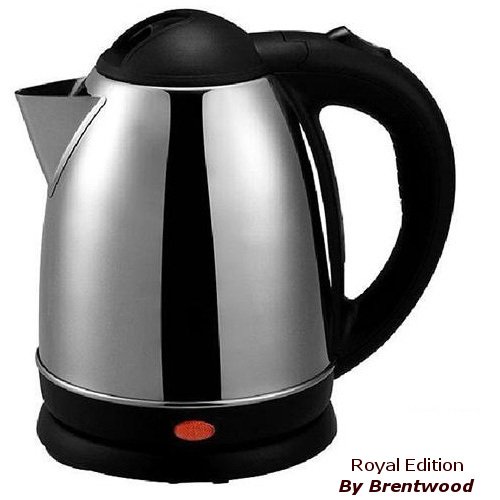 TEA KETTLE - 12 Liter Stainless Steel Electric - Smart Cordless Hot Water by Brentwood