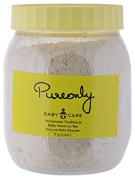 PureOnly Traditional Head-To-Toe Baby Bath Powder (200 Grams)