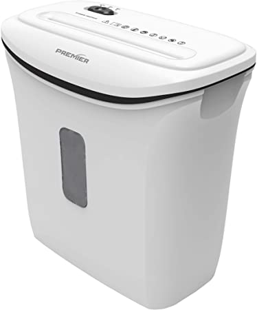 PREMIER, 6 Sheet Crosscut Paper Shredder, Longest Life-Span of Any Paper Shredder in its Class. Extra High Security P4 Shred Size Selected Best Value 6-Sheet Price Reduced