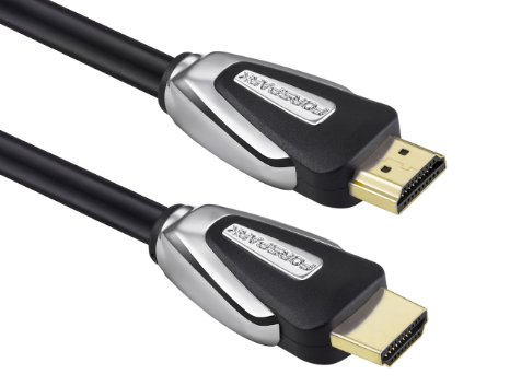 FORSPARK High Speed Ultra HDMI Cable 33ft with Ethernet Full HD Supports 4K 3D 1080p Full HD Latest Version Black Case