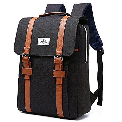 Laptop Backpack For 15 Inch Laptop With Waterproof Nylon For Men And Women Casual Laptop Bag Anti Theft (Black)