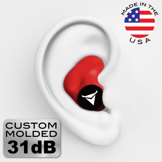 Decibullz Custom Molded Earplugs 31dB Highest NRR Comfortable Hearing Protection for Shooting Travel Sleeping Swimming Work and Concerts Add to Cart Now