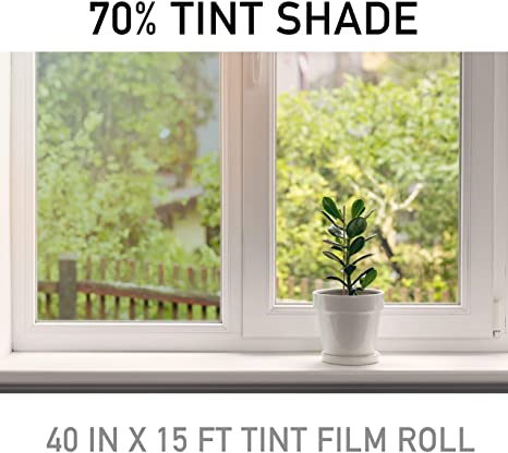 Snapguard Solutions - Premium Ceramic Window Tint for Home (Blocks Up to 99% of UV/IRR Rays 40" x 15ft Roll (70%) - 2mil