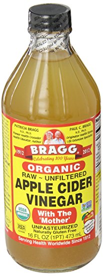 Bragg USDA Gluten Free Organic Raw Apple Cider Vinegar, With the Mother