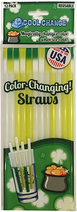 Cool Change Color Changing Straws - St Patricks Day Fun