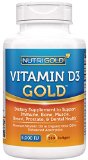 Nutrigold Vitamin D3 5000 IU 360 Mini Softgels GMO-free Preservative-free Soy-free USP Grade Natural Vitamin D in Organic Olive Oil