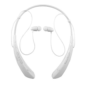 YINENN® 760 Stereo Wireless Bluetooth 4.0 Neckband Style Headset for Smartphones & Tablets - White
