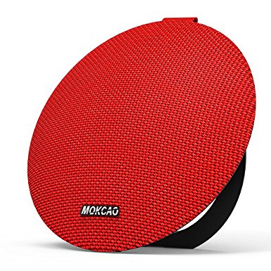 Bluetooth Speakers 4.2,Portable Wireless Speaker with 15W Super Stereo Sound,Strong Bass,Waterproof IPX7, 2500mAh Battery,MOKCAO STYLE Perfect for iPhone/Android devices,Colorful Good Gift-Red