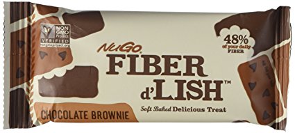 NuGO Fiber d'Lish Nutritional Chocolate Brownie Bar, 16 Count