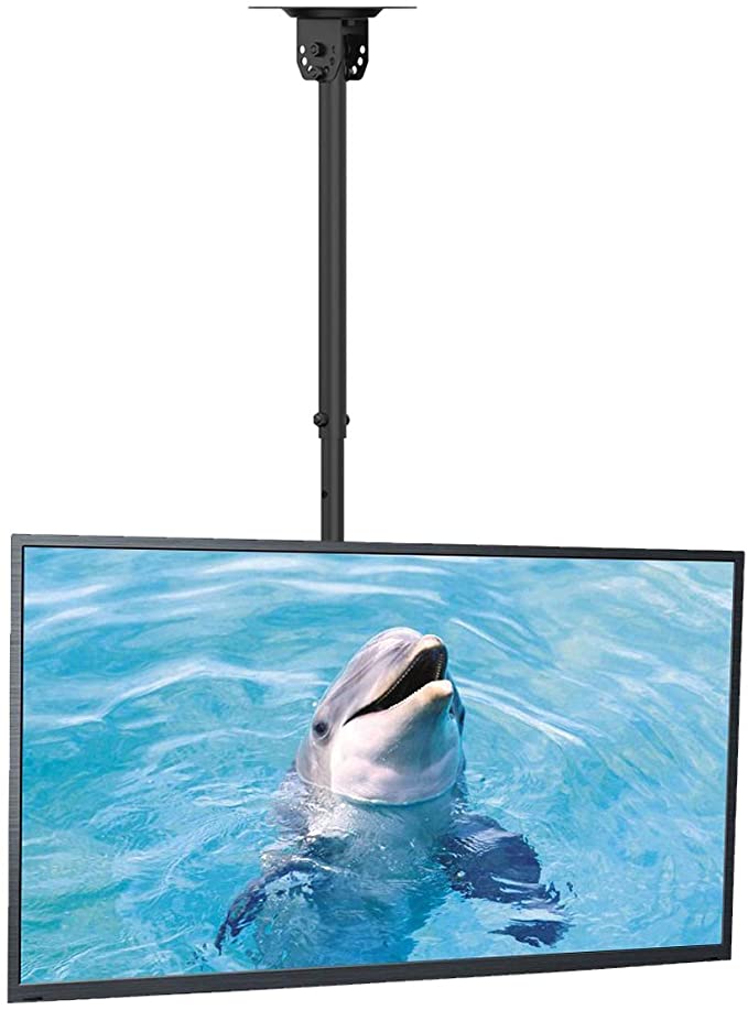 Suptek Ceiling TV Mount Fits Most 26-50 inch LCD LED Plasma Panel Display with Max VESA 400x400mm Loaded up to 45kg/100lbs Height Adjustable MC4602