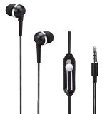 AUDIST SX-3511 High Performance Earphones with Inline Universal Microphone and 1-button Call Suitable for All iPhones Samsung Mobiles Tablets MP3 Players and More Black