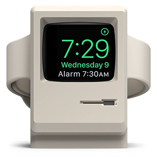 elago W3 Stand - [Vintage Apple Monitor][Supports Nightstand Mode][Cable Management] - for Apple Watch Series 1 and 2