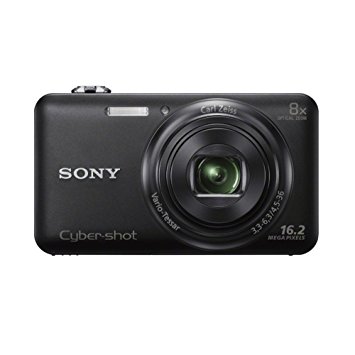Sony DSCWX60 Digital Compact Camera - Black (16MP, 8x Zoom)