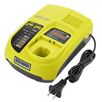 Yabelle Dual Chemistry Battery Charger P117 P118 for Ryobi 12V 18V One  Plus NiCd NiMh Lithium Battery P100 P101 P102 P103 P105 P107 P108 P200 1400670